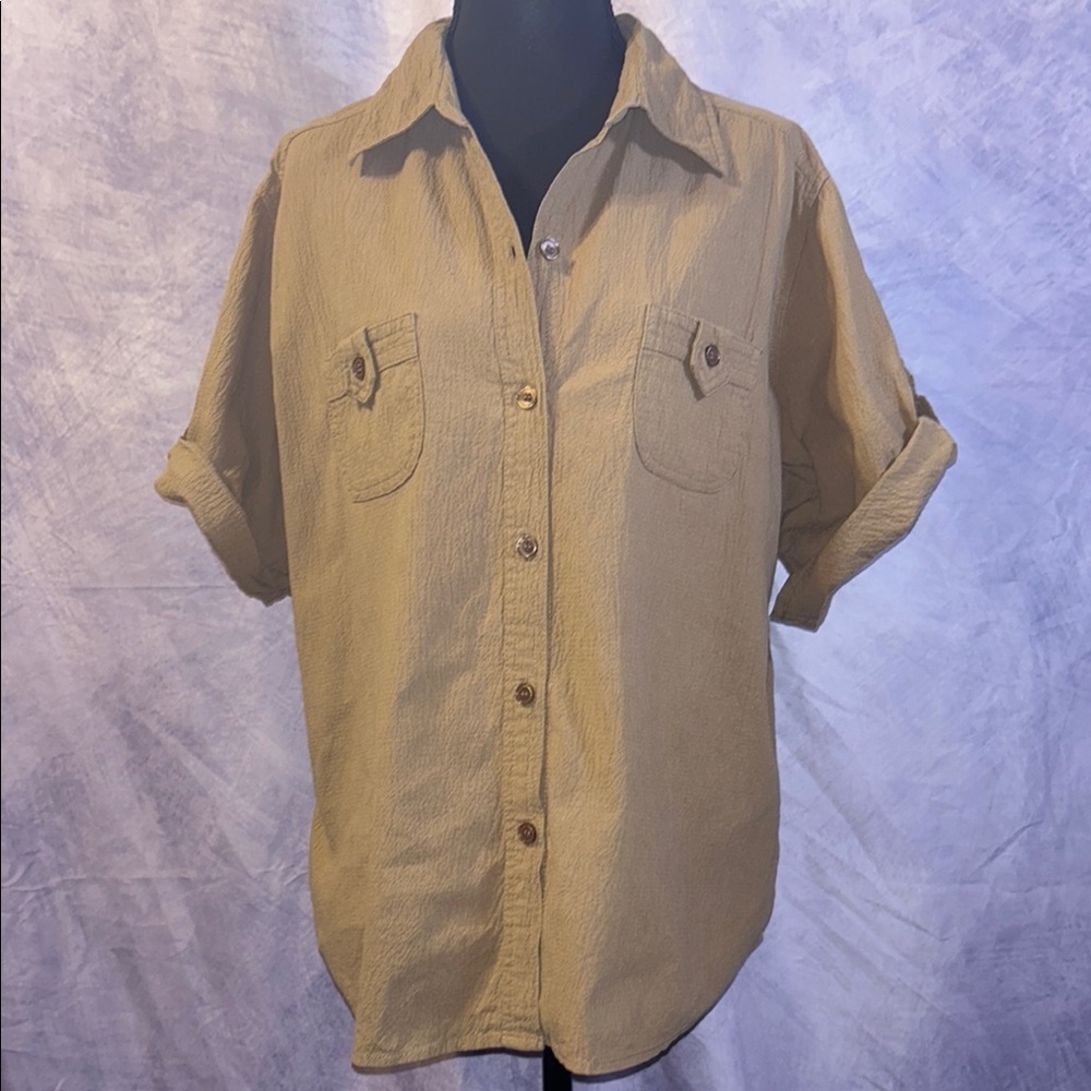 White stag Stylish Tan Button-Down Shirt for